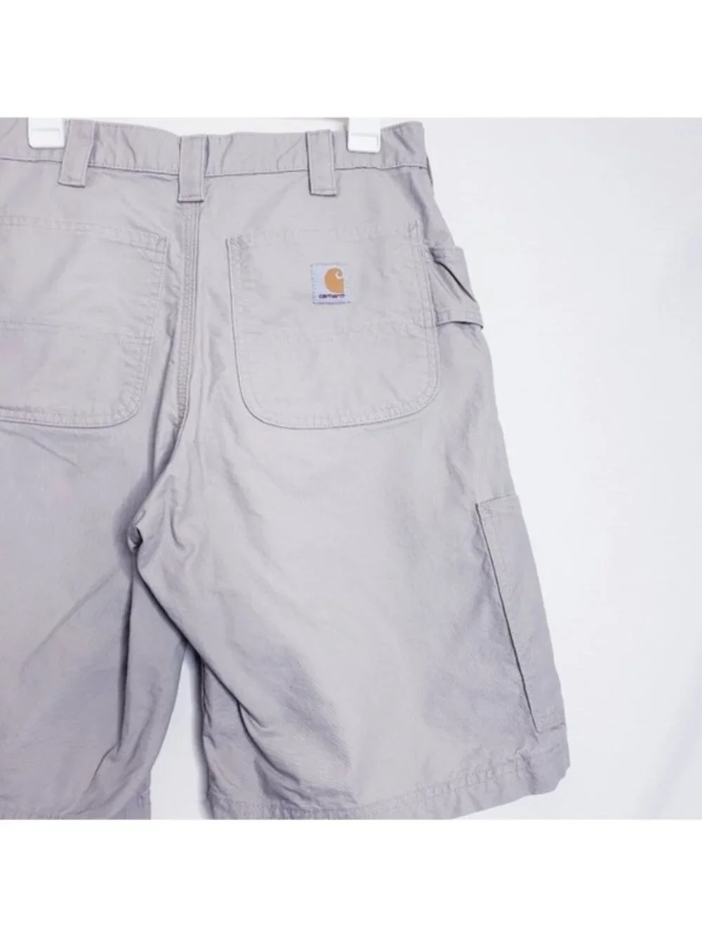 Carhartt Tan Khaki Original Fit Cotton Cargo Utility Work Shorts Men's Size 32